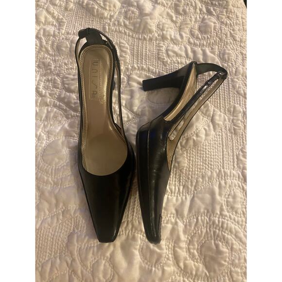 Unisa leather black sling backs 8M - Picture 2 of 10